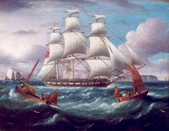 H.M.S. CAROLINE off Shakespeare Head