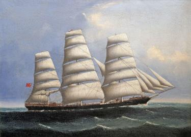 Portrait of Full-Rigged Ship BENGAL