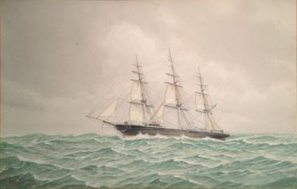RED JACKET Under Shortened Sail