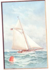 Yacht SILVESTER Rounding the Mark
