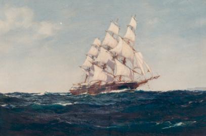 Blackball Clipper  JAMES BAINES Off Cape St. Vincent