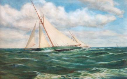 America's Cup 1899-SHAMROCK vs COLUMBIA