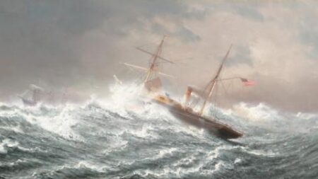 American Sidewheeler DE RUYTER  to the Rescue