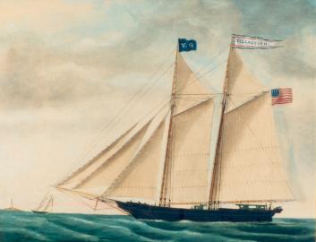 Portrait of the Schooner VILLAGE GEM
