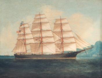 HARRIET H. MC GILVERY Entering Hong Kong Harbor