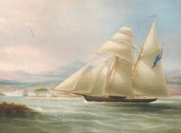 Topsail Schooner in the Tropics