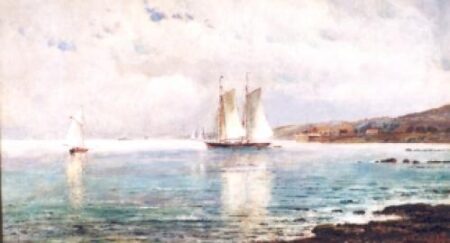 Maine Schooner in Seal Harbor , Mount Desert Island