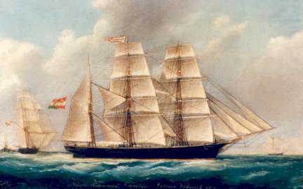 The Italian Barque NICOLO TOMASEO