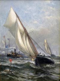 America's Cup PURITAN AND GENESTA