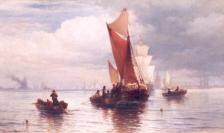 Active Morning on New York Harbor