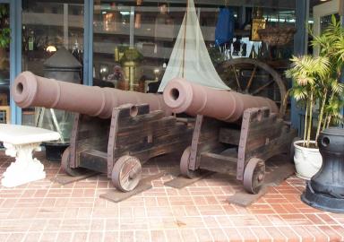 British Iron Cannons, A Pair