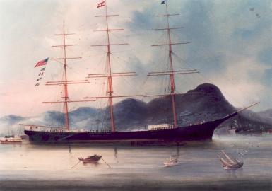 Downeaster L. Schepp at Hong Kong Anchorage