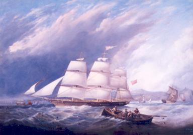 Ship Dauphine Heading to Sea