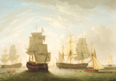 Drying Sails off Spithead