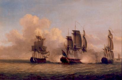 Capture of the THETIS and PHENIX by the ALARM in the West Indies