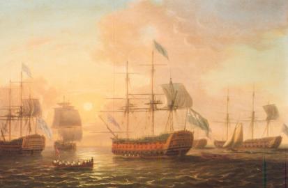 Squadron of the Fleet at Anchor