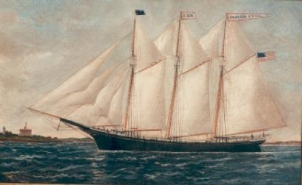 Portrait of the Schooner CHARLES D. HALL