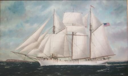 Topsail Schooner EXCEPTION off Montauk