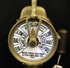 Ship's Telegraph- United States Coast Guard Cutter ZINNIA  WAGL -255