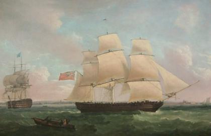 Underway off Portsmouth