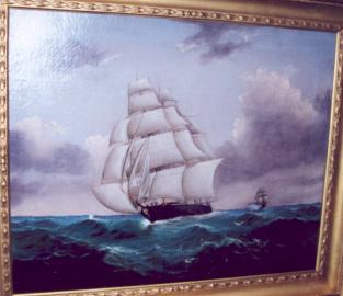 CHALLENGER Fired Upon by C.S.S ALABAMA