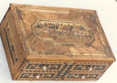 Napoleonic Prisoner-of-War Marquetry Straw Box