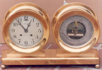 Clock & Barometer Set For Tiffany & Co. , New York
