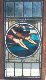 Dual Divers Stained Glass Panel