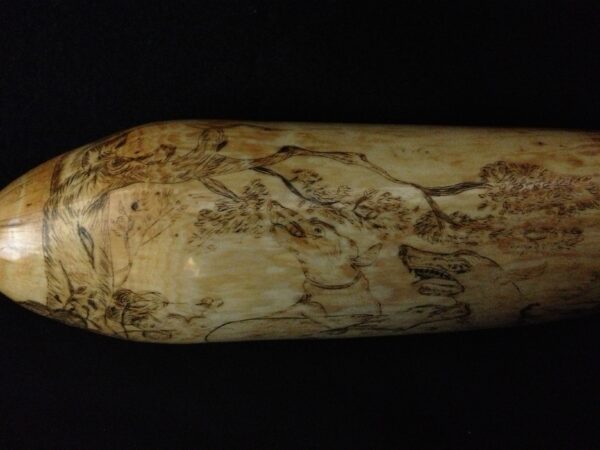 Scrimshaw Tooth of a Pack of Dogs
