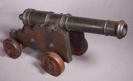 English Two Inch Bore Bronze Naval Cannon