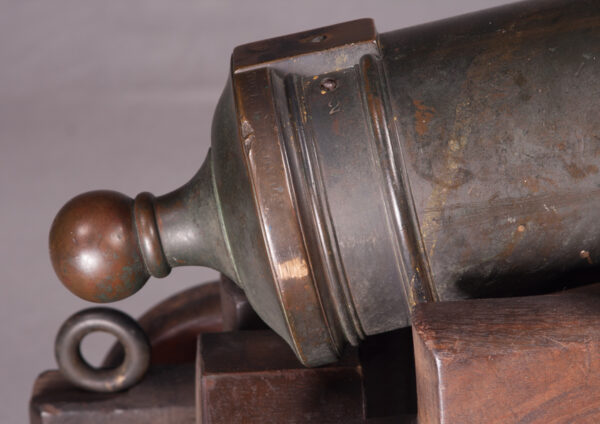 English Two Inch Bore Bronze Naval Cannon - Image 4