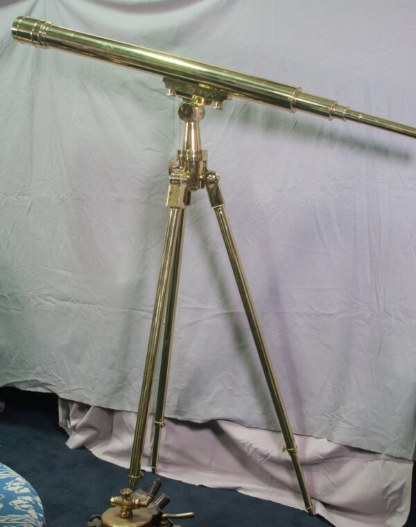 High Quality 19th Century All Brass Telescope and Tripod - Image 7