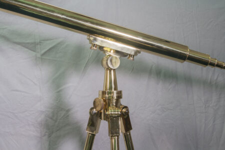 High Quality 19th Century All Brass Telescope and Tripod