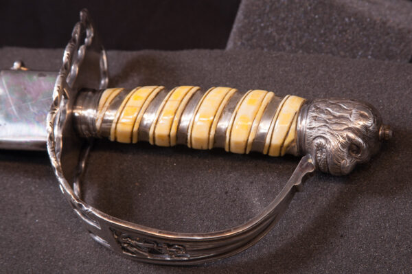High Quality British Naval Sword with Scabbard - Image 2