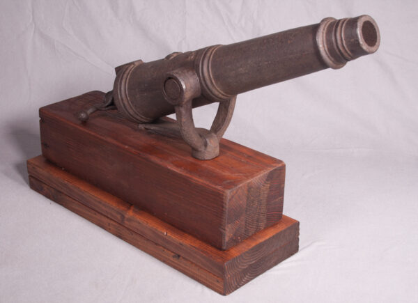 Rare Complete English 1 lb Naval Iron Rail Cannon - Image 5