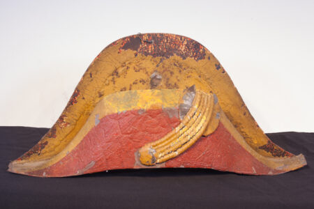 Trade Sign in the Shape of a Bicorne Hat