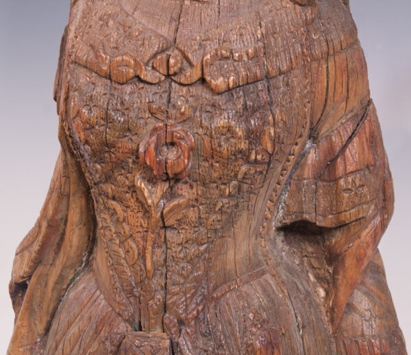 American Ship Figurehead of Lady with Rose Bodice - Image 2