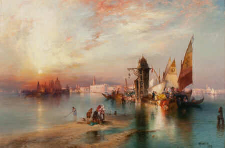 Sunset View of the Gateway of Venice