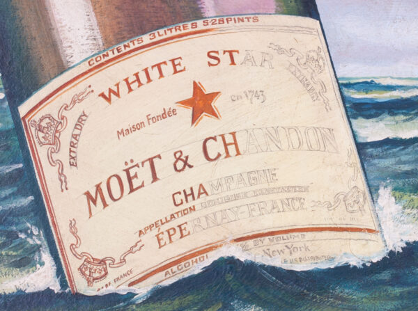 White Star TITANIC Moet Chandon Original Advertising Art - Image 4