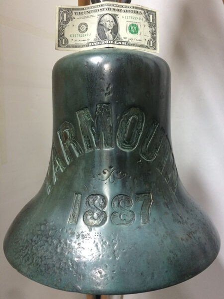 Bronze Ship's Bell from the Steel Steamer Yarmouth of 1887
