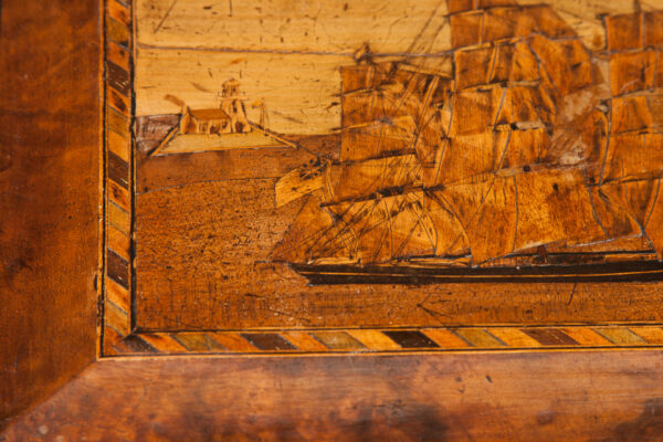 Trinity Lighthouse Sewing Box with Full-Rigged Ship and Lighthouse - Image 3