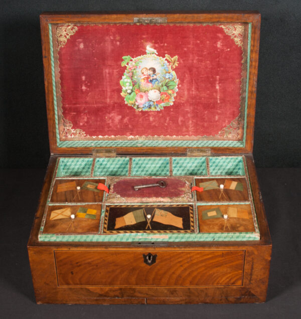 Trinity Lighthouse Sewing Box with Full-Rigged Ship and Lighthouse - Image 2