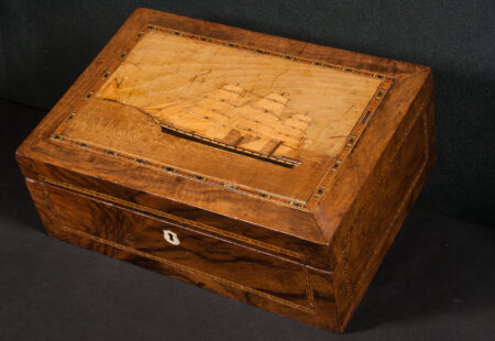Trinity Lighthouse Box with Two Ships