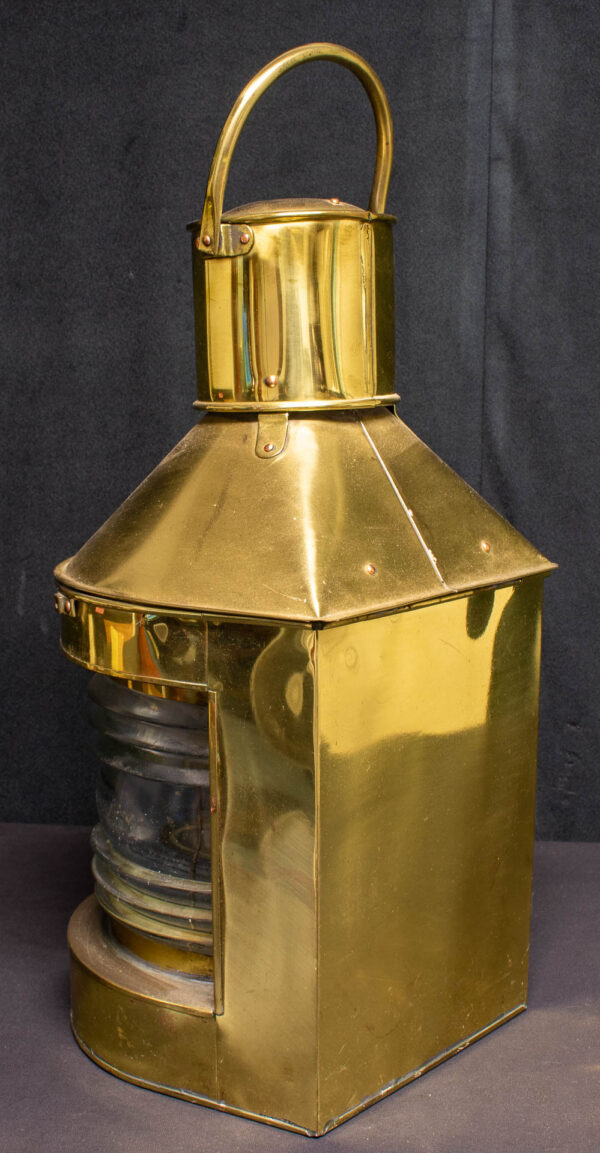 Well Made Brass Ships Lamp - Image 2