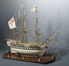 Napoleonic Prisoner Of War Bone Model - H.M.S. ACHILLE
