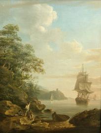 Man-Of-War at a Coastal Anchorage