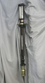 Mahogany Carved Twist Gimbaled Marine Barometer by Joseph Hughes
