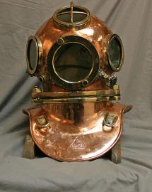 Draeger DM 20 - 4 light, 3 bolt Diving Helmet Number 1656