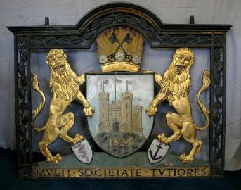 Large Hanging Iron Scottish Trade Sign - Alliance Assurance Co. of Edinburgh