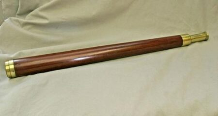 Presentation Single Draw Wood Barrel Telescope